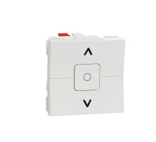 Выключатель Для Жалюзи 2-Клавишный Схема 4, 6А 2 Модуля Белый